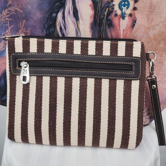 MONTANA WEST Horse Graphic Canvas Shoulder Tote & Wristlet Set NWT - Picture 10 of 11